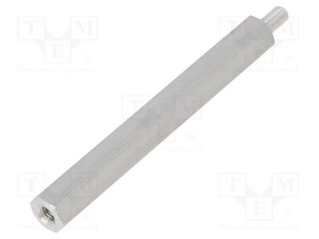 Screwed spacer sleeve; Int.thread: M3; 50mm; Ext.thread: M3