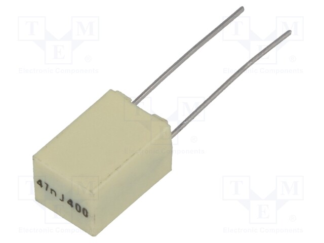 Capacitor: polyester; 47nF; 200VAC; 400VDC; Pitch: 5mm; ±5%