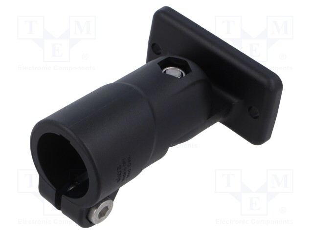 Mounting coupler; technopolymer PA; L: 40mm; Body: black; D: 30mm