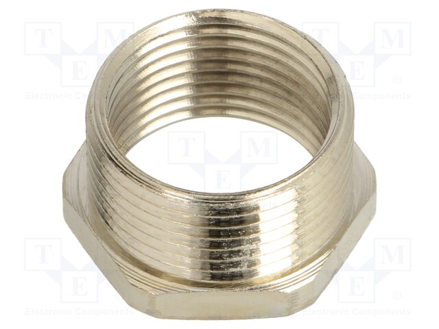 Thread adapter; Int.thread: M20; Ext.thread: PG16; brass