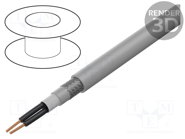 Wire: control cable; ÖLFLEX® FD CLASSIC 810 CY; 2x1,5mm2; PVC
