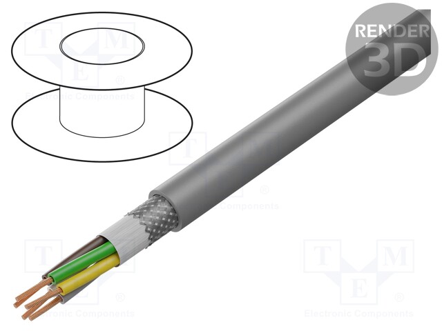 Wire: control cable; SUPERTRONIC® 310-PVC; 5x0.34mm2; PVC; grey