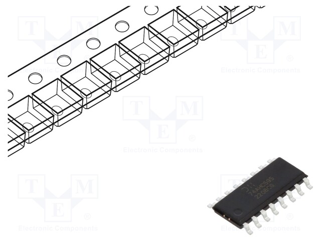 IC: digital; 8bit,shift register,serial input,parallel out