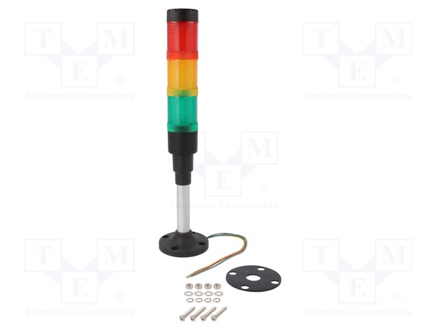 Signaller: signalling column; LED; red/yellow/green; Usup: 230VAC