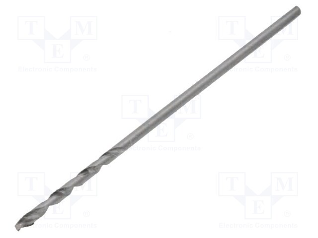 Drill bit; for metal; Ø: 0.6mm; HSS; Features: hardened