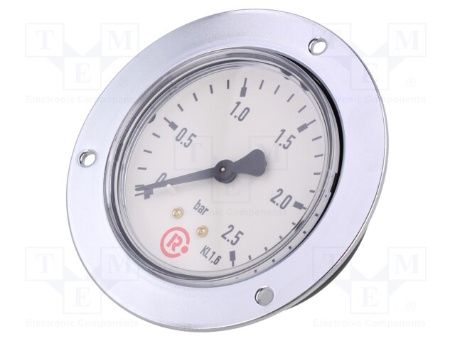 Manometer; 0÷2.5bar; 63mm; non-aggressive liquids,inert gases