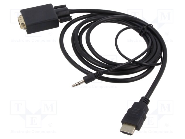Cable; HDMI 1.4; 1.8m; black