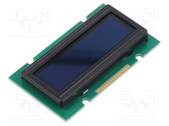 Display: OLED; graphical; 76x16; green; 5VDC