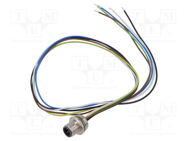 Connector: M12; socket; PIN: 5; male; A code-DeviceNet / CANopen