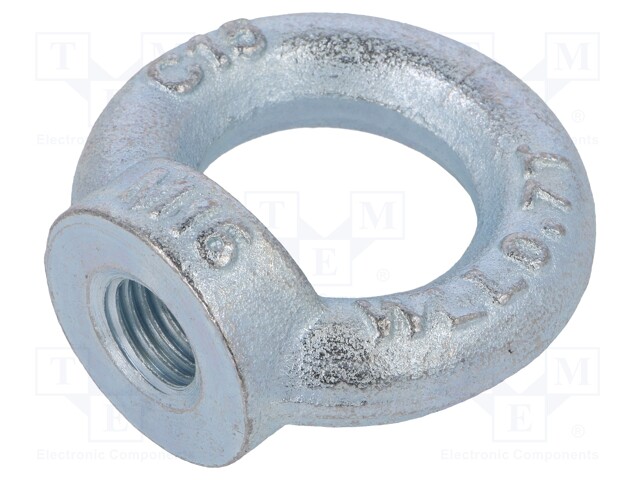 Lifting eye nut; eye; M16; steel; Plating: zinc; DIN: 582; 35mm