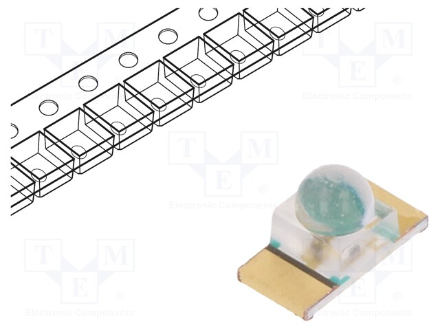 LED; SMD; 1608; yellow; 1120÷4500mcd; 3.2x1.6x1.55mm; 25°; 1.8÷2.4V