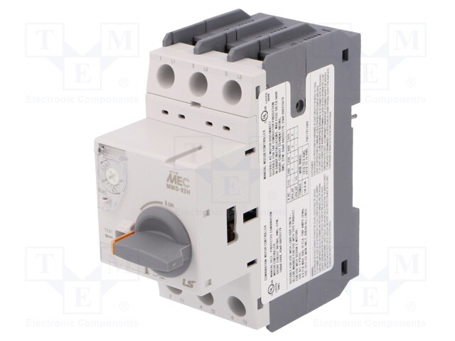 Motor breaker; 3kW; 220÷690VAC; DIN; Overcurrent release: 5÷8A