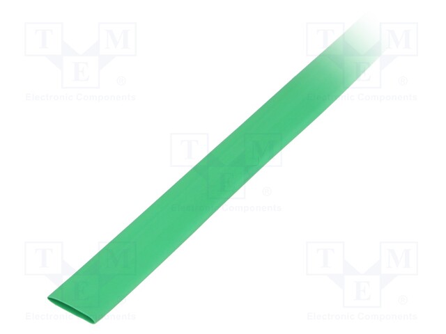 Heat shrink sleeve; thin walled; 3: 1; 9mm; L: 30m; green; -55÷135°C