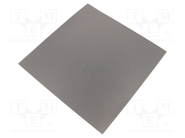 Shielding mat; 240x240x0.5mm; Permeability: 100; self-adhesive