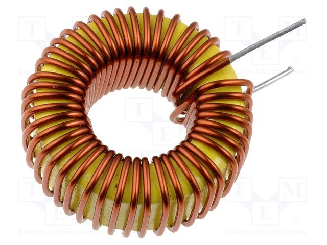 Inductor: wire; THT; 68uH; 5A; 55mΩ