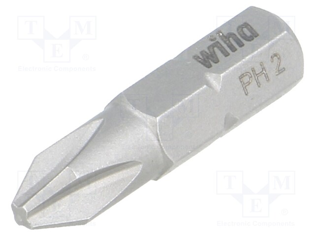 Screwdriver bit; Phillips; PH2; Overall len: 25mm