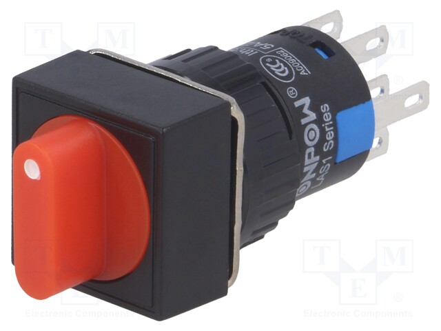 Switch: rotary; Pos: 3; 3A/220VAC; 2A/24VDC; -20÷55°C; 50mΩ; Ø16mm