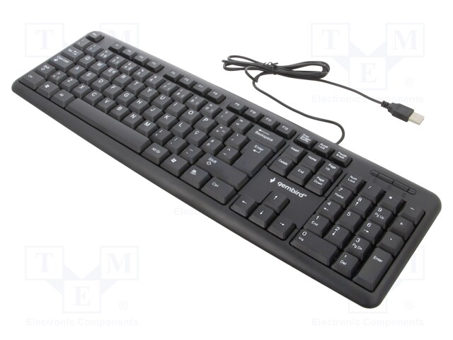 Keyboard; black; USB A; wired,PT layout; 1.5m