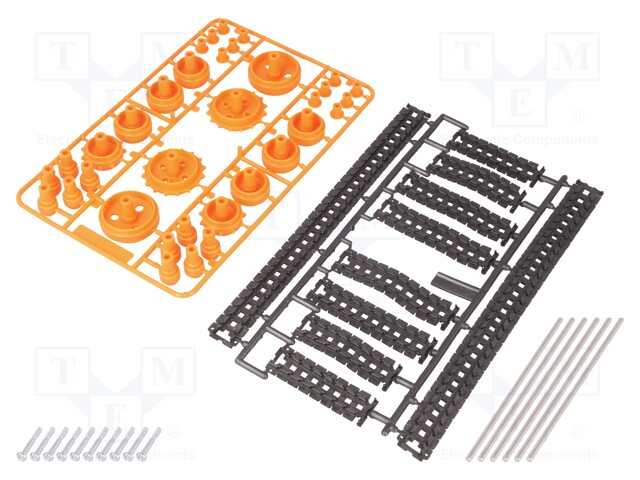 Tracks; Shaft dia: 3mm; Shaft: smooth; plastic; L: 220mm; Pcs: 2