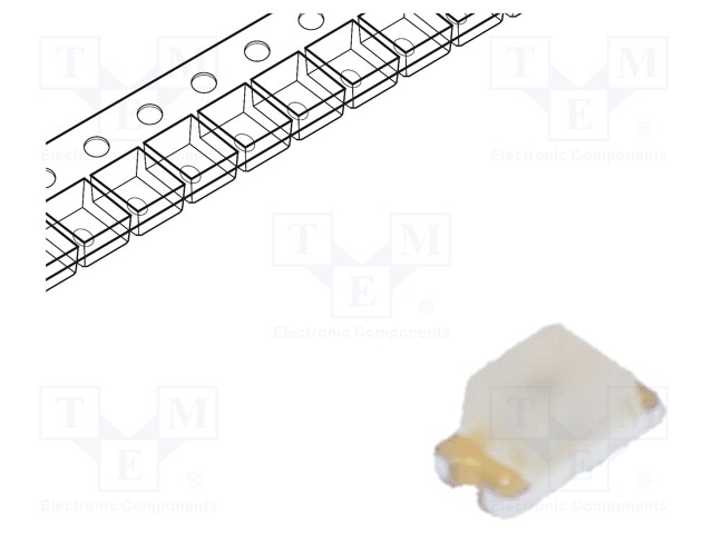 LED; SMD; 0603; orange; 28.5÷90mcd; 1.6x0.8x0.8mm; 170°; 1.9÷2.4V