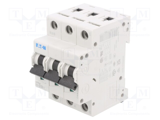 Circuit breaker; 230/400VAC; Inom: 13A; Poles: 3; DIN; Charact: C