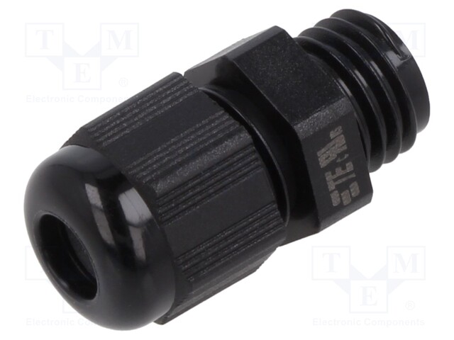 Cable gland; without nut; M12; 1.5; IP68; Mat: polyamide; black