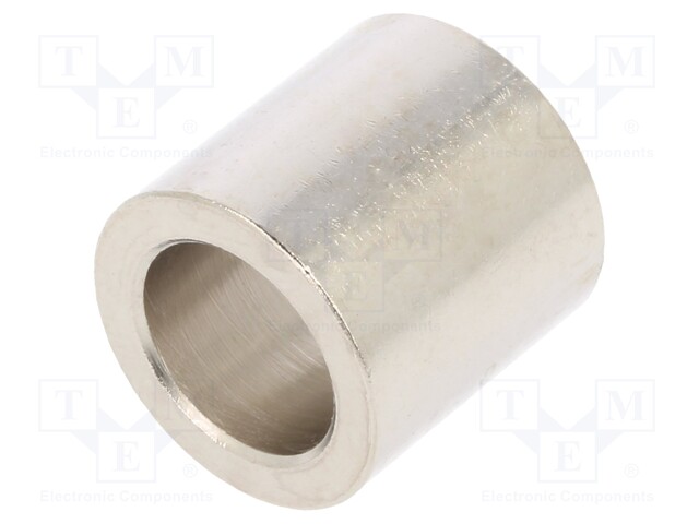 Spacer sleeve; 25mm; cylindrical; brass; nickel; Øint: 4.2mm