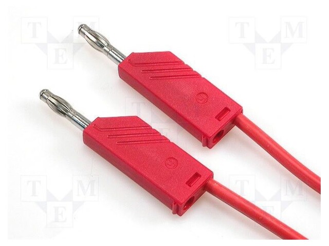 Test lead; silicone; 1.5m; red; 16A; 60VDC; Max contact res: 20mΩ