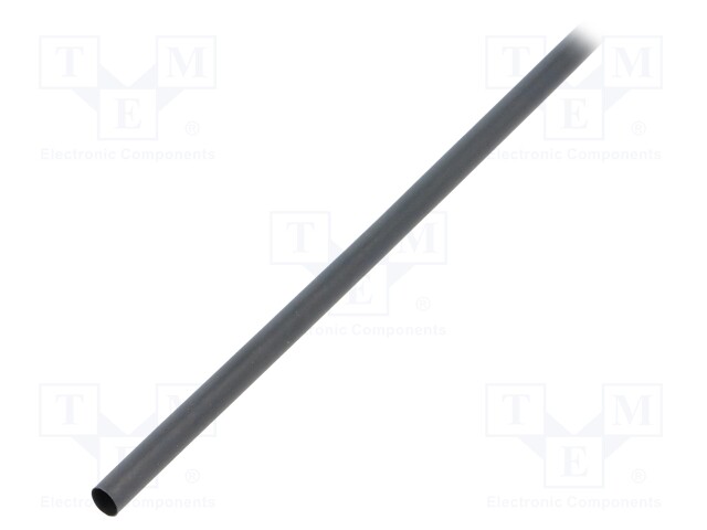 Heat shrink sleeve; glueless; 3: 1; 6mm; L: 1.2m; black; polyolefine