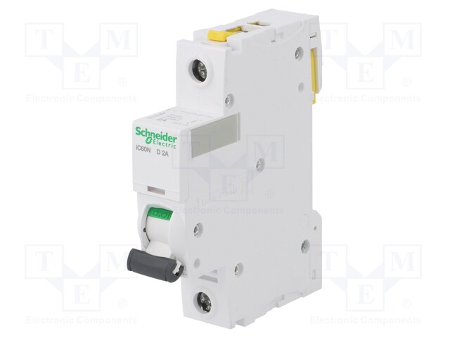 Circuit breaker; 230VAC; Inom: 2A; Poles: 1; DIN; Charact: D; 6kA