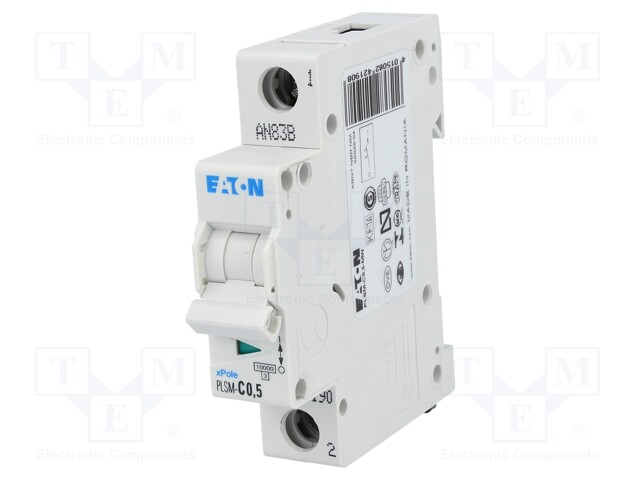 Circuit breaker; 500mA; Poles: 1; DIN; Charact: C