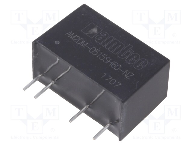 Converter: DC/DC; 2W; Uin: 4.5÷5.5V; 15VDC; Iout: 133mA; SIP7; 4.2g