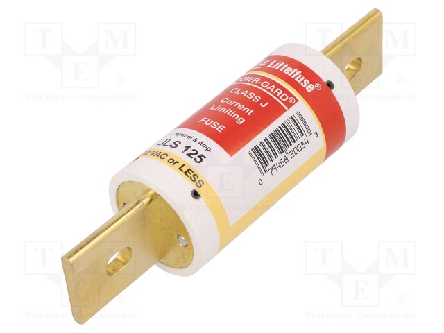 Fuse: fuse; quick blow; 125A; 600VAC; industrial; JLS