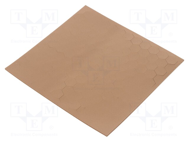 Self-adhesive foot; H: 1.6mm; brown; polyurethane; Dim: 11x11mm