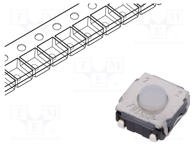 Microswitch TACT; SPST-NO; Pos: 2; 0.05A/32VDC; SMT; none; 2N; 3.5mm