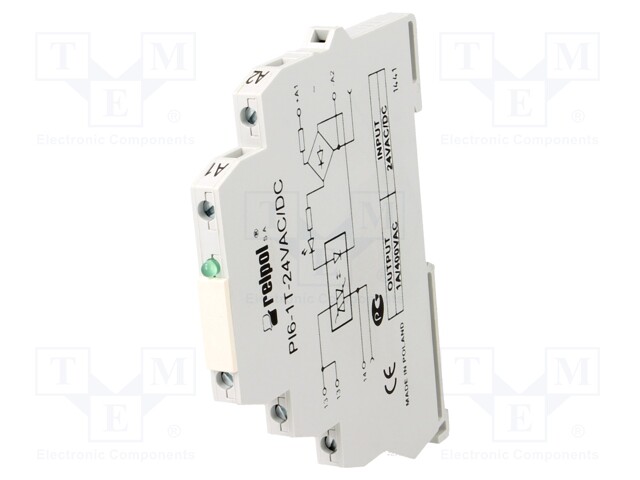 Relay: interface; SPST-NO; Ucoil: 24VDC; Ucoil: 24VAC; 1.2A; triac