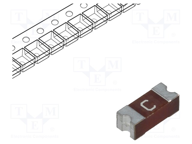 Fuse: fuse; ultra rapid; 500mA; 250VAC; 125VDC; SMD; ceramic; 2410