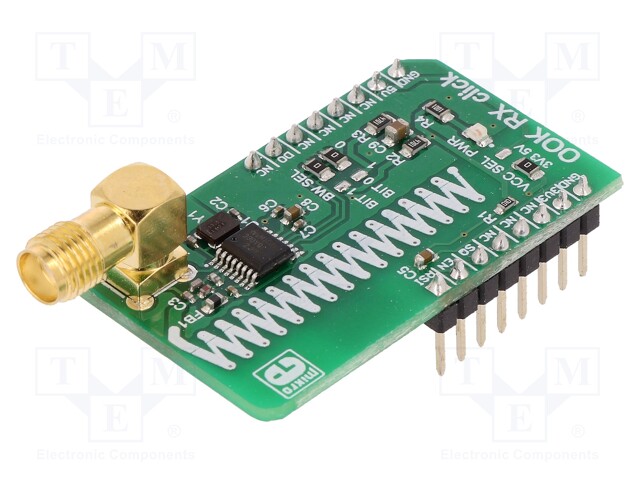 Click board; AM receiver; GPIO; MICRF230; SMA,mikroBUS connector