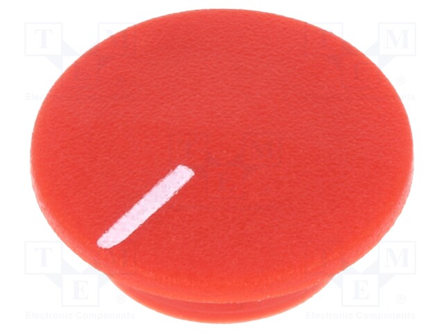 Cap; plastic; push-in; red; Application: K21