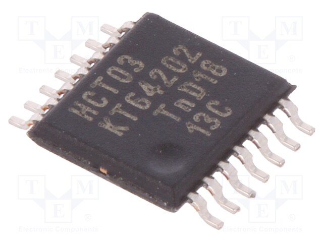 IC: digital; NAND; Channels: 4; IN: 2; SMD; TSSOP14; Series: HCT