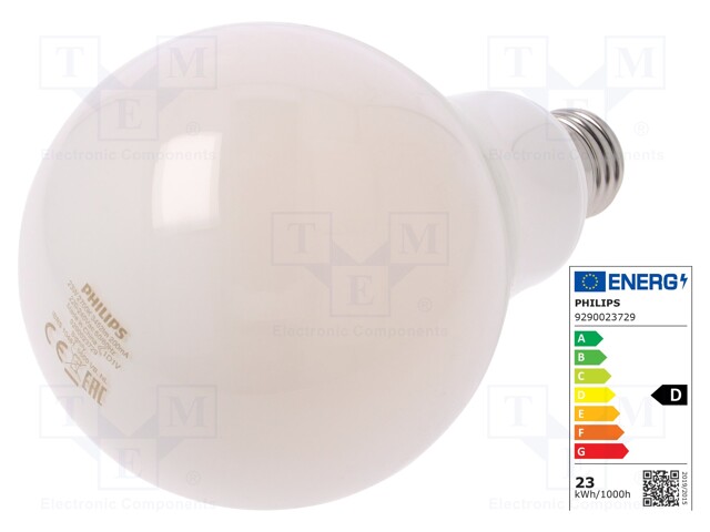 LED lamp; warm white; E27; 230VAC; 3452lm; 23W; 2700K; CRImin: 80