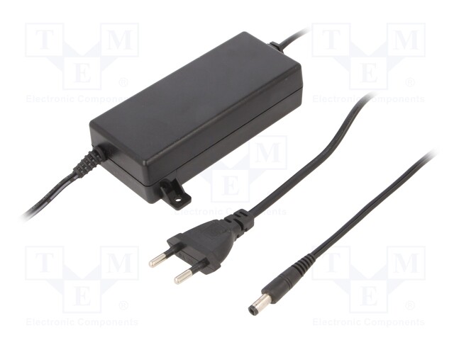 Power supply: switched-mode; 12VDC; 5A; Out: 5,5/2,1; 60W; 0÷40°C