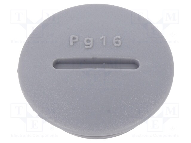 Stopper; PG16; Mat: polyamide; dark grey; Pcs: 10