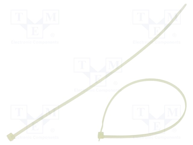 Cable tie; L: 290mm; W: 3.5mm; polyamide; 135N; natural; Ømax: 80mm