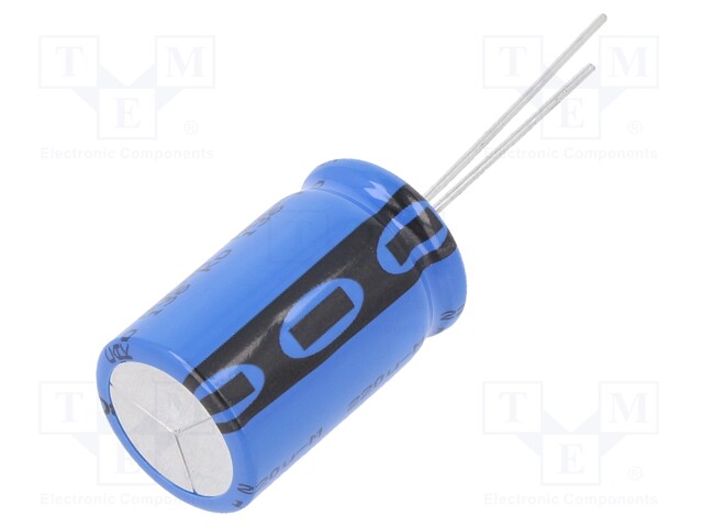 Electrolytic Capacitor, 220 µF, 100 V, 136 RVI Series, ± 20%, Radial Leaded, 10000 hours @ 105°C