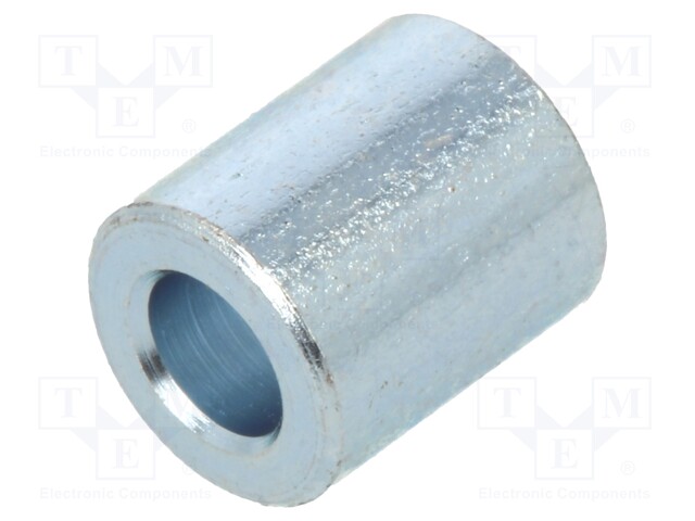 Spacer sleeve; 3.2mm; cylindrical; steel; zinc; Out.diam: 7mm