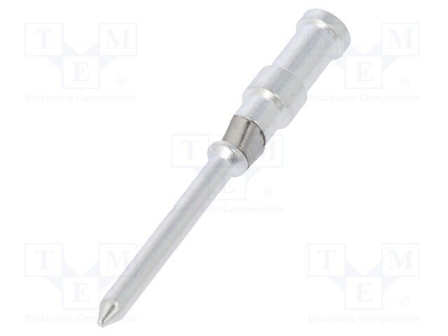 Contact; male; 0.37mm2; 22AWG; silver plated; crimped; bulk; 10A