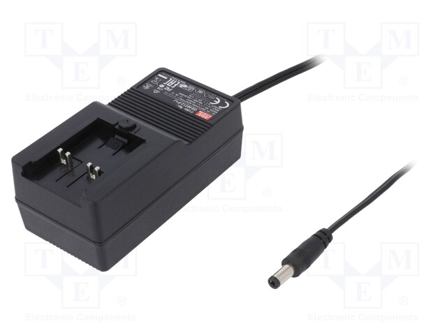 Power supply: switched-mode; 12VDC; 3.3A; Out: 5,5/2,1; 39.6W; 87%