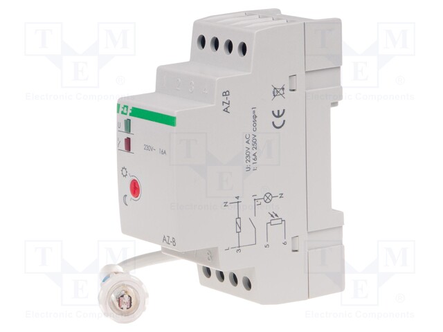 Twilight switch; for DIN rail mounting; 230VAC; SPST-NO; 16A