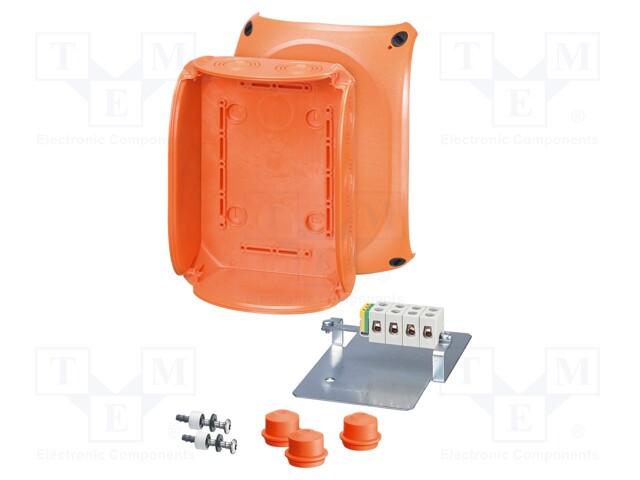 Enclosure: emergency; X: 155mm; Y: 210mm; Z: 92mm; IP65,IP66; orange